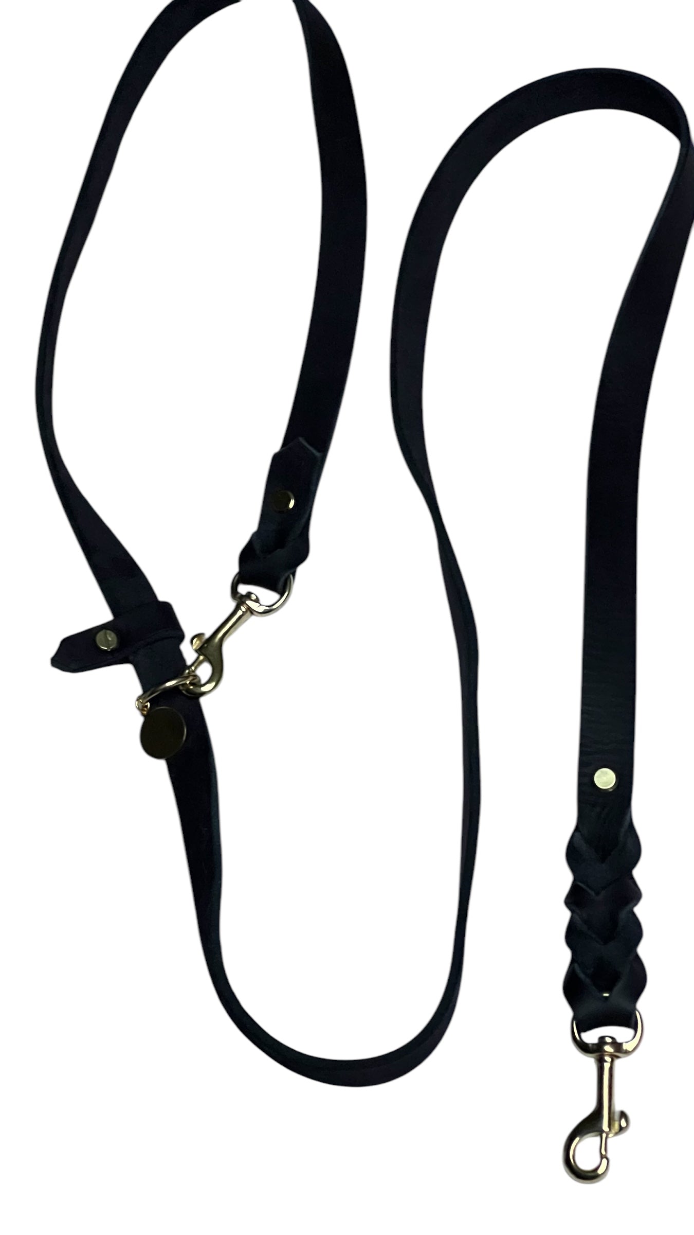 All black vetleren lijn verstelbaar